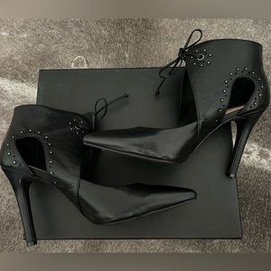 Black high heel leather pumps by Joe’s - 8.5 - worn once